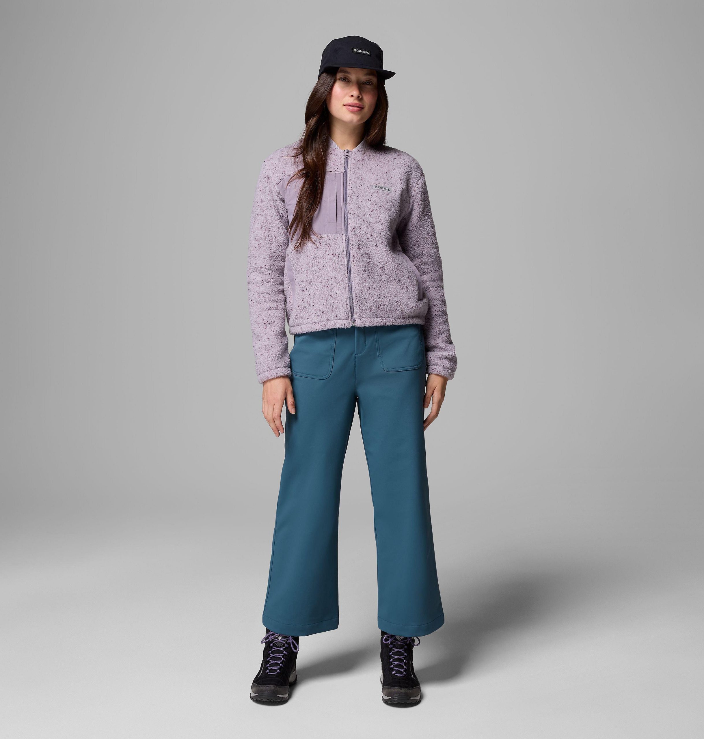 dames stellar path fleece bomberjack met volledige ritssluiting