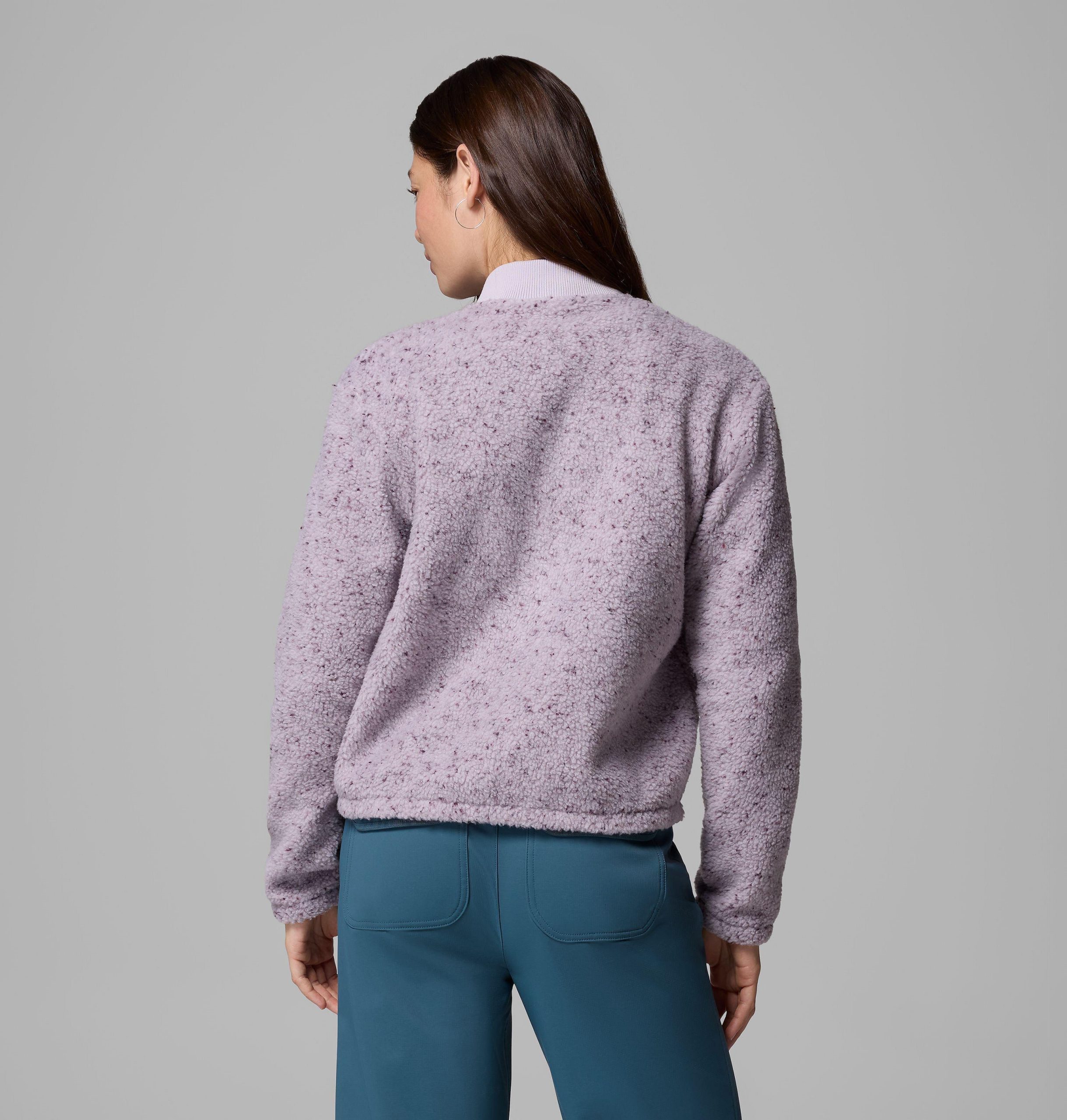 dames stellar path fleece bomberjack met volledige ritssluiting