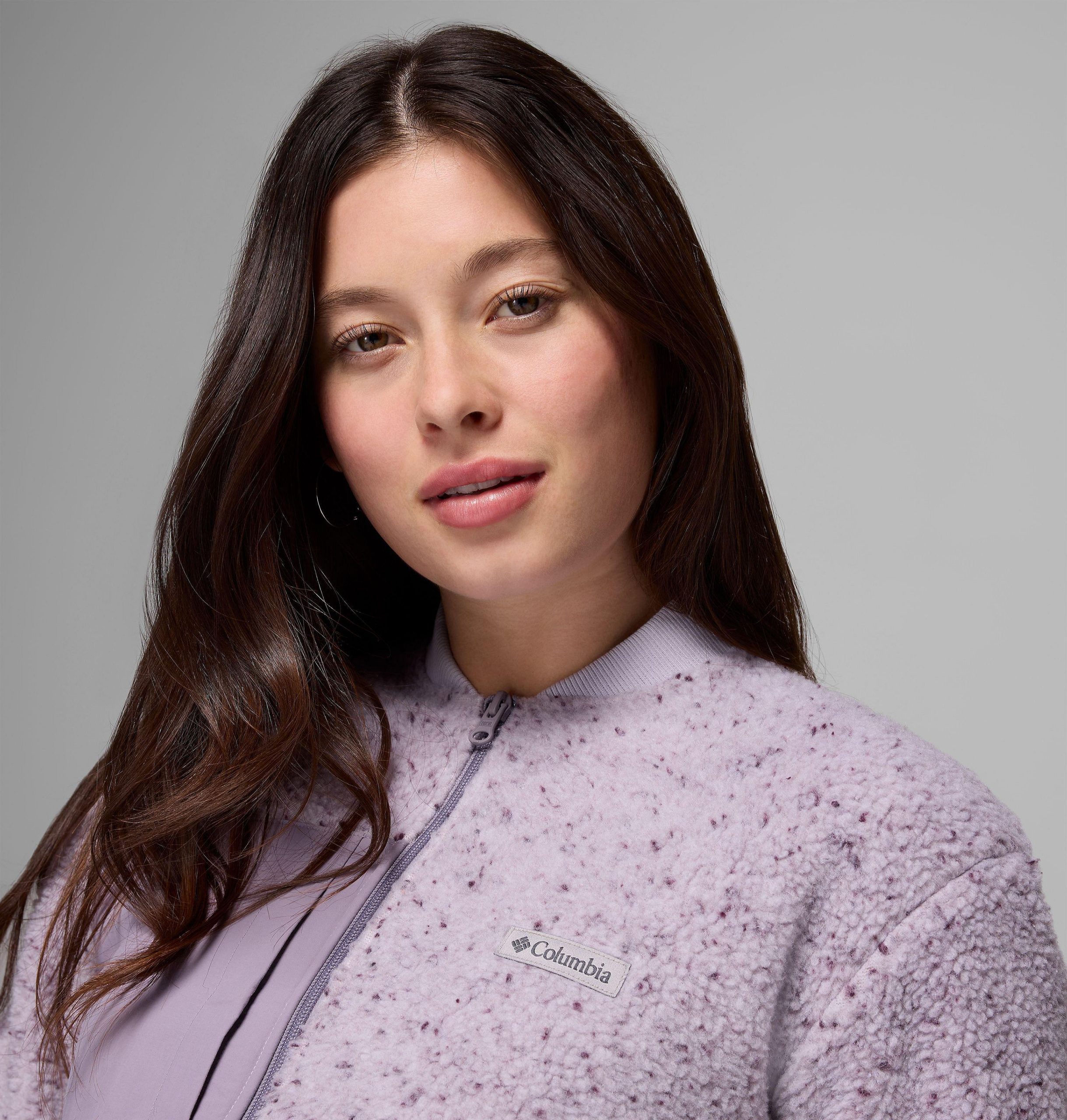 dames stellar path fleece bomberjack met volledige ritssluiting