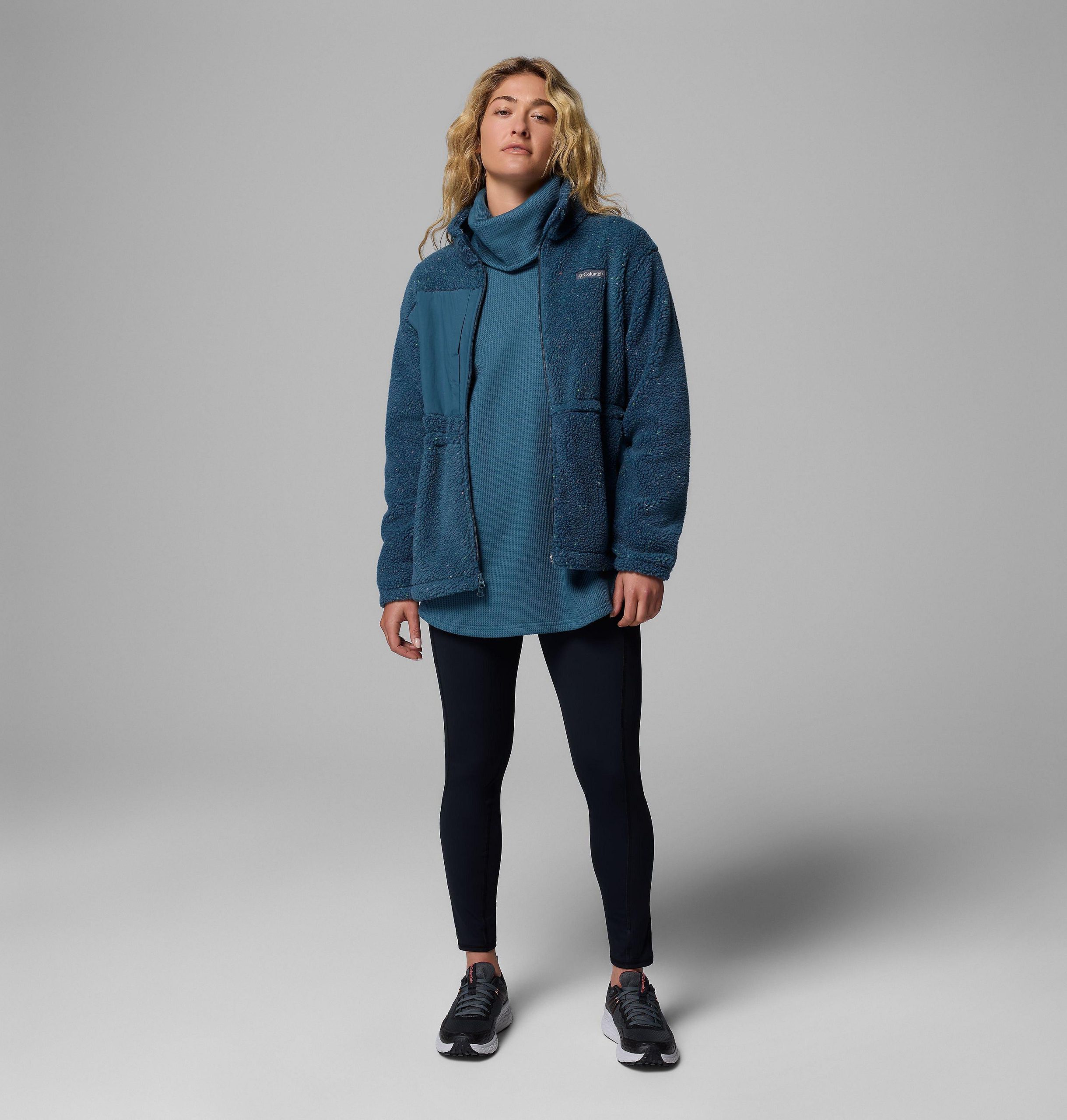 stellar path fleecejack met volledige ritssluiting voor dames
