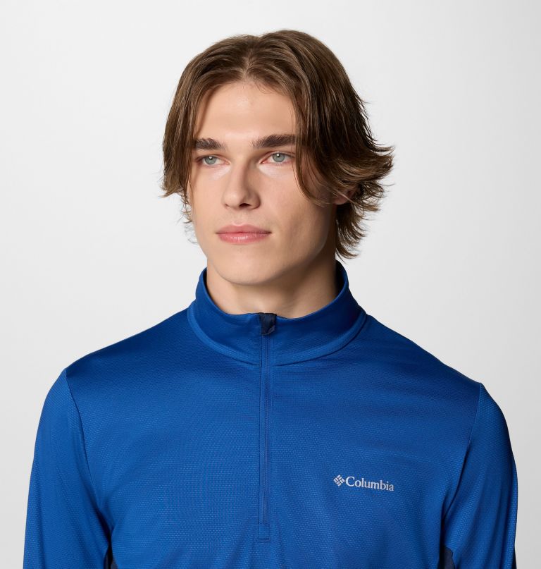 men three pitch half zip shirt
