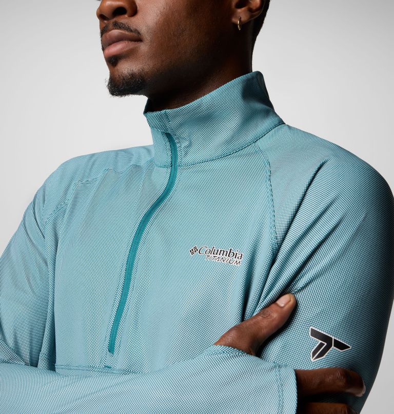 men summit valley long sleeve half zip shirt