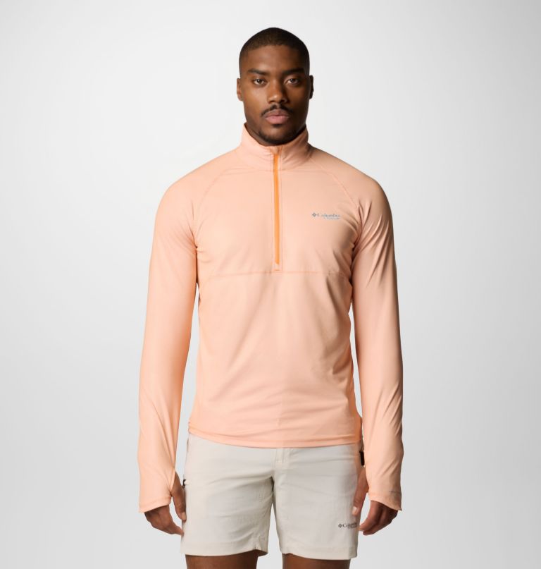 men summit valley long sleeve half zip shirt