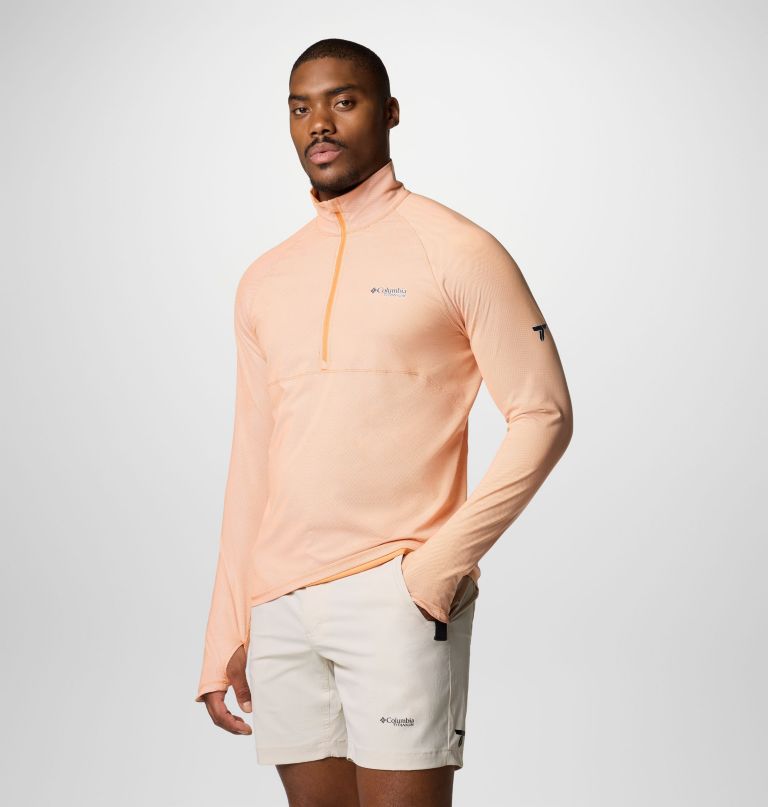 men summit valley long sleeve half zip shirt