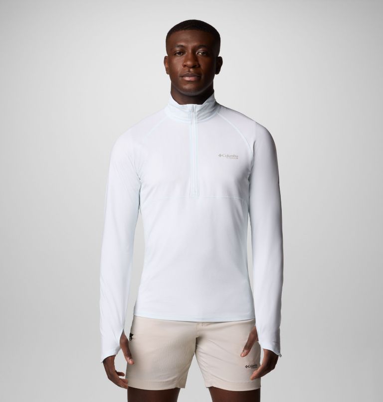 men summit valley long sleeve half zip shirt