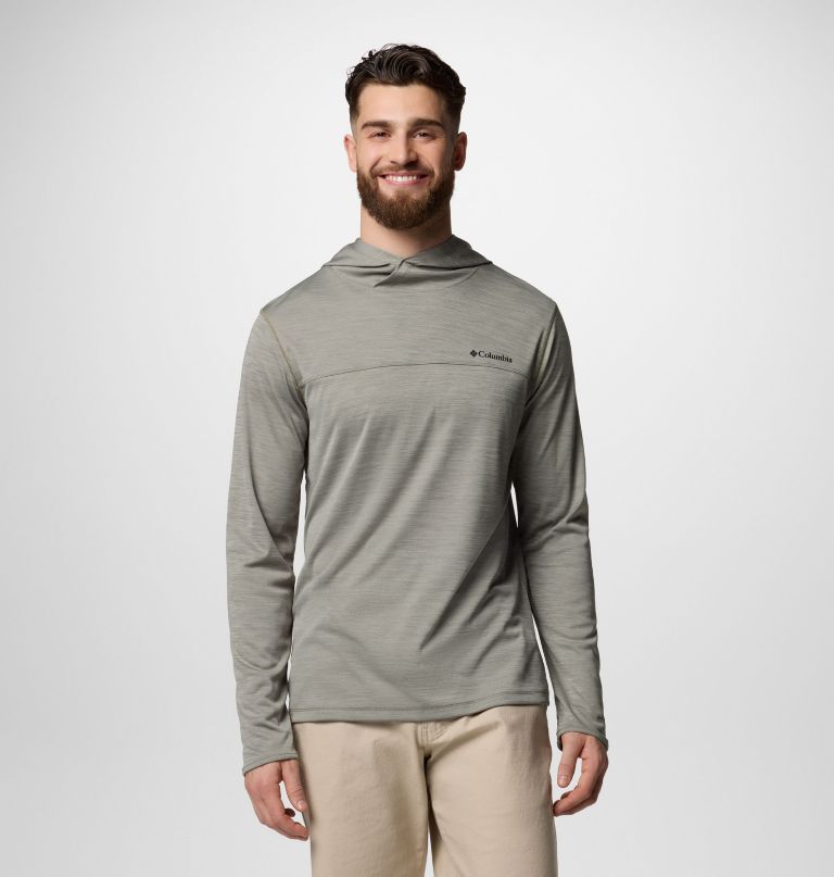 men sage peak knit hoodie