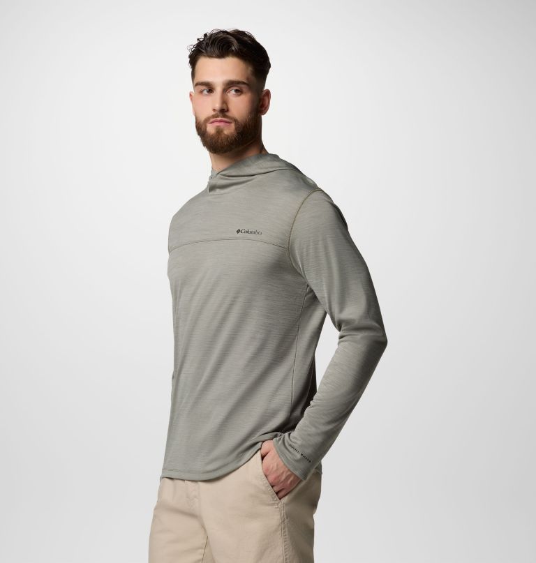 men sage peak knit hoodie
