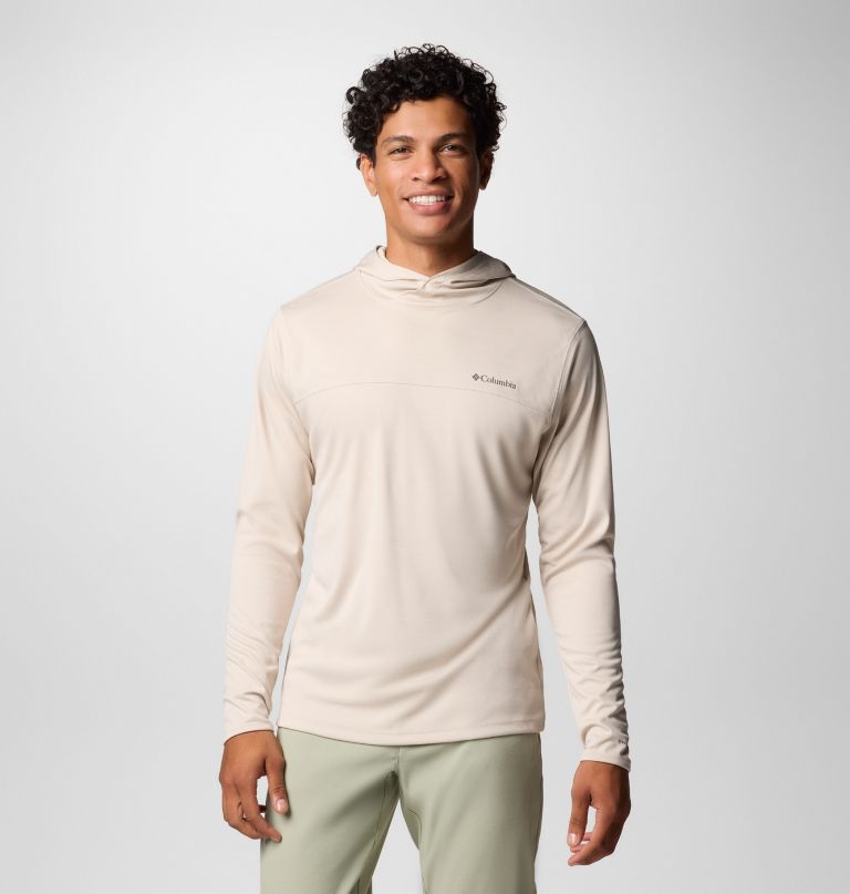 men sage peak knit hoodie