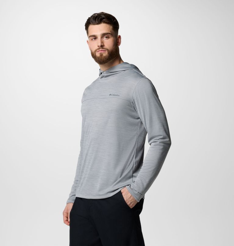 men sage peak knit hoodie