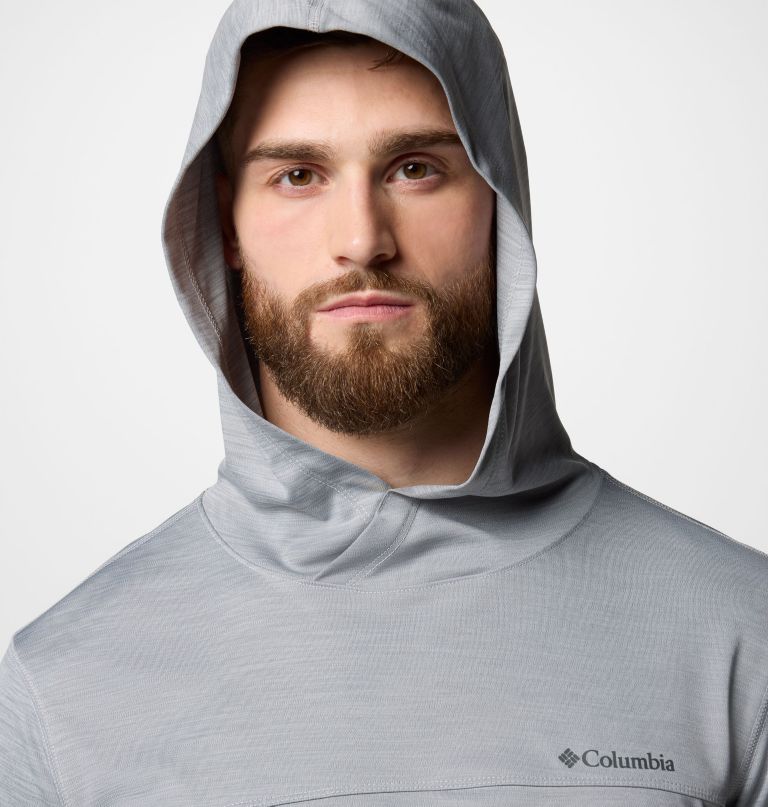 men sage peak knit hoodie