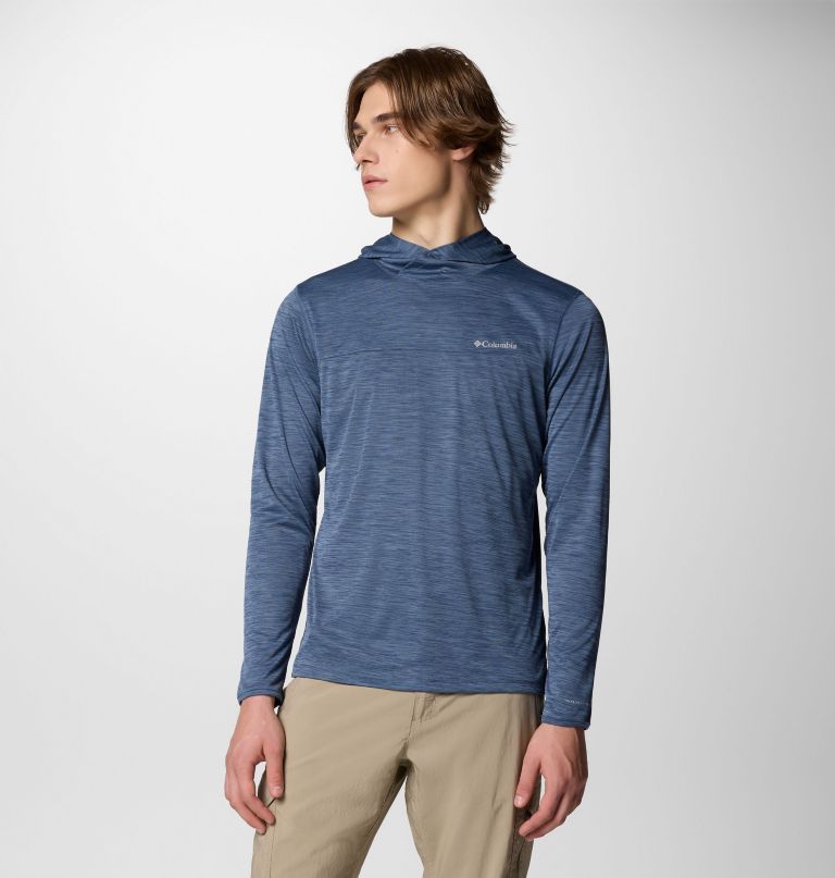 men sage peak knit hoodie