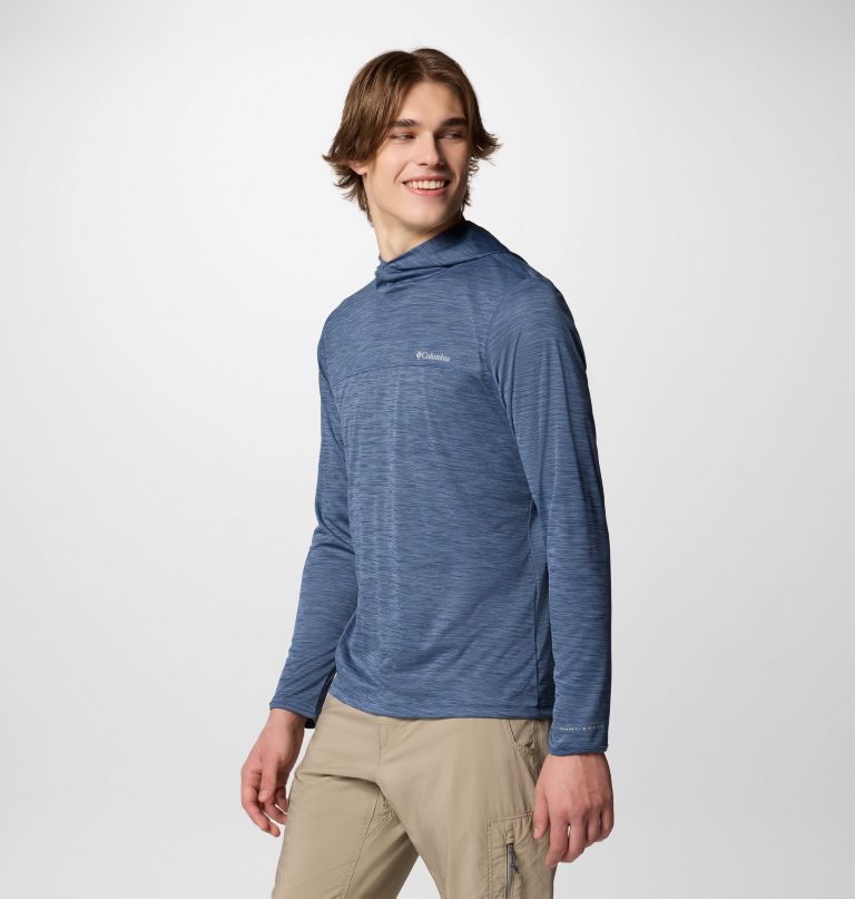 men sage peak knit hoodie