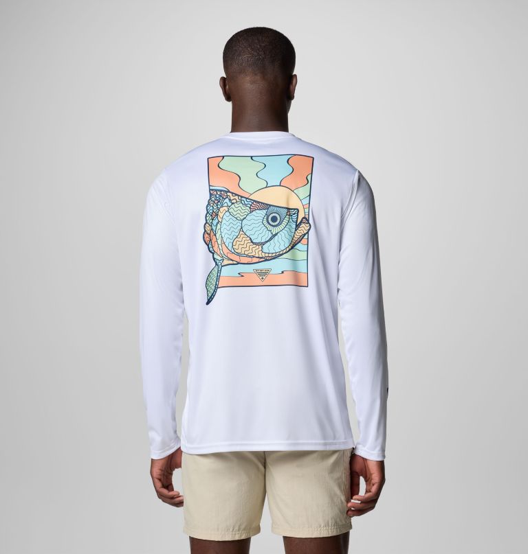 men terminal tackle pfg fish shine long sleeve shirt