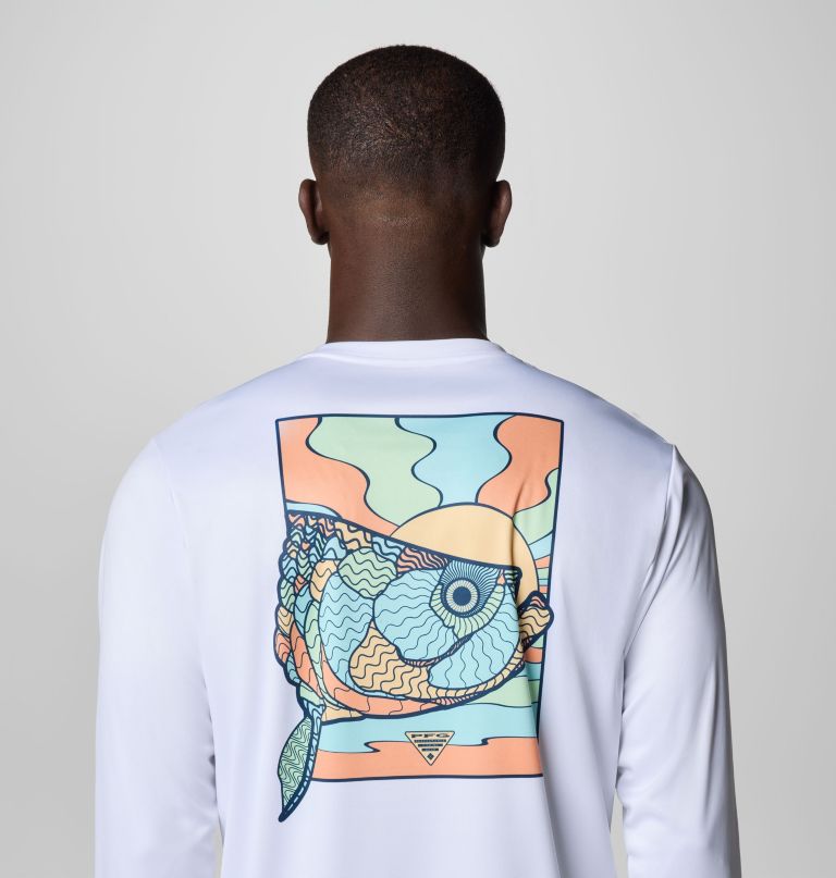 men terminal tackle pfg fish shine long sleeve shirt