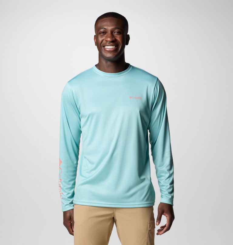 men terminal tackle pfg fish shine long sleeve shirt