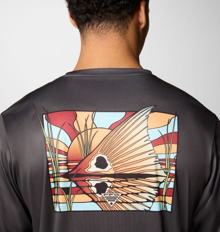 men terminal tackle pfg fish shine long sleeve shirt