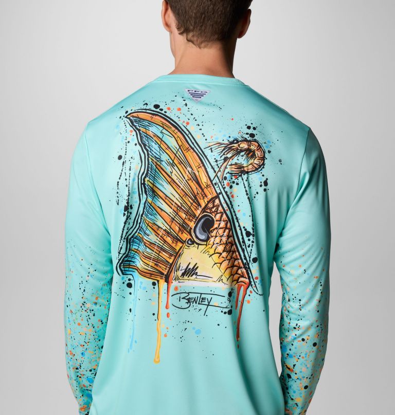 men terminal tackle pfg x bentley long sleeve shirt