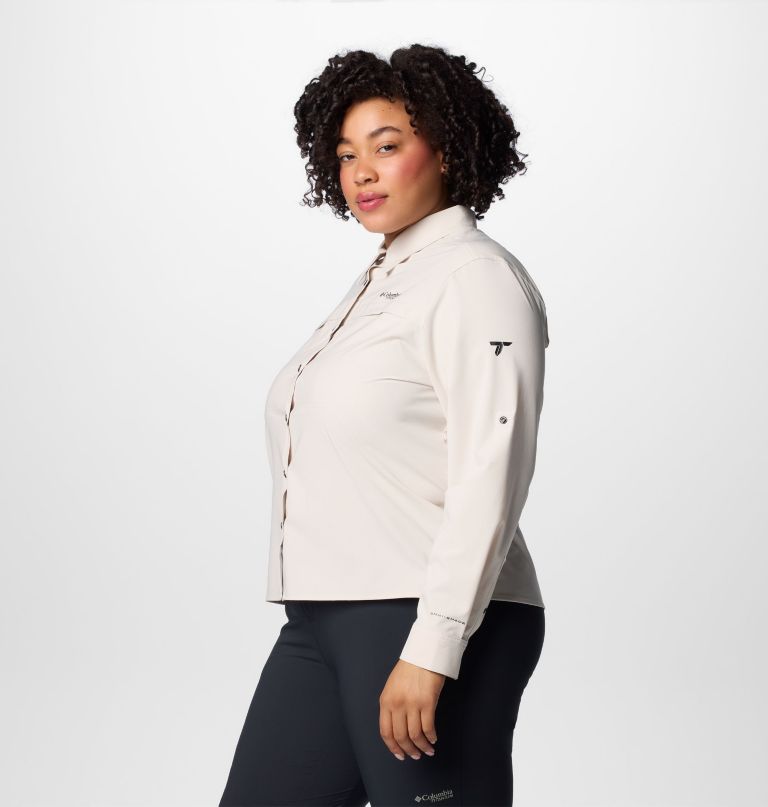 women summit valley woven long sleeve shirt - plus size