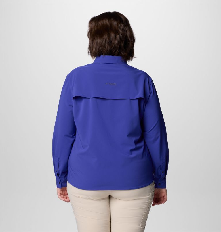 women summit valley woven long sleeve shirt - plus size