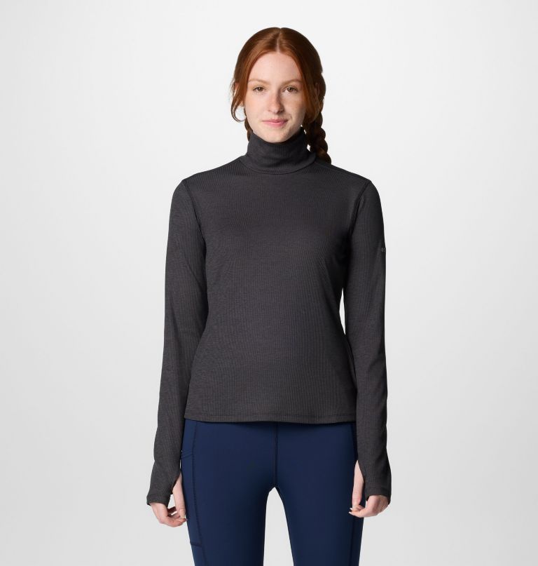 women boundless days knit turtleneck long sleeve shirt