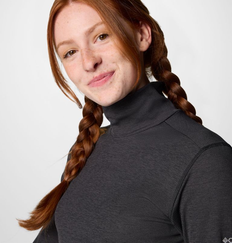 women boundless days knit turtleneck long sleeve shirt