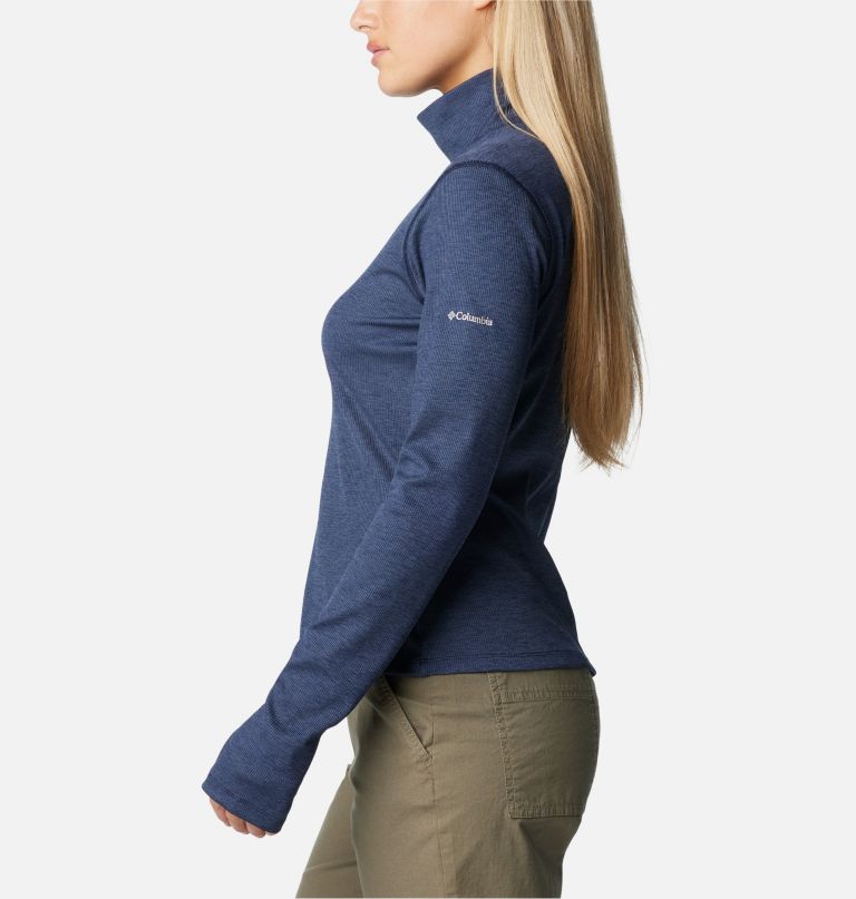 women boundless days knit turtleneck long sleeve shirt