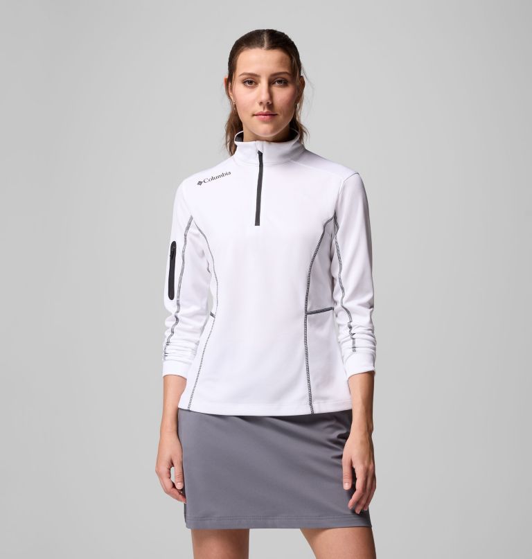 women shotgun quarter zip golf pullover