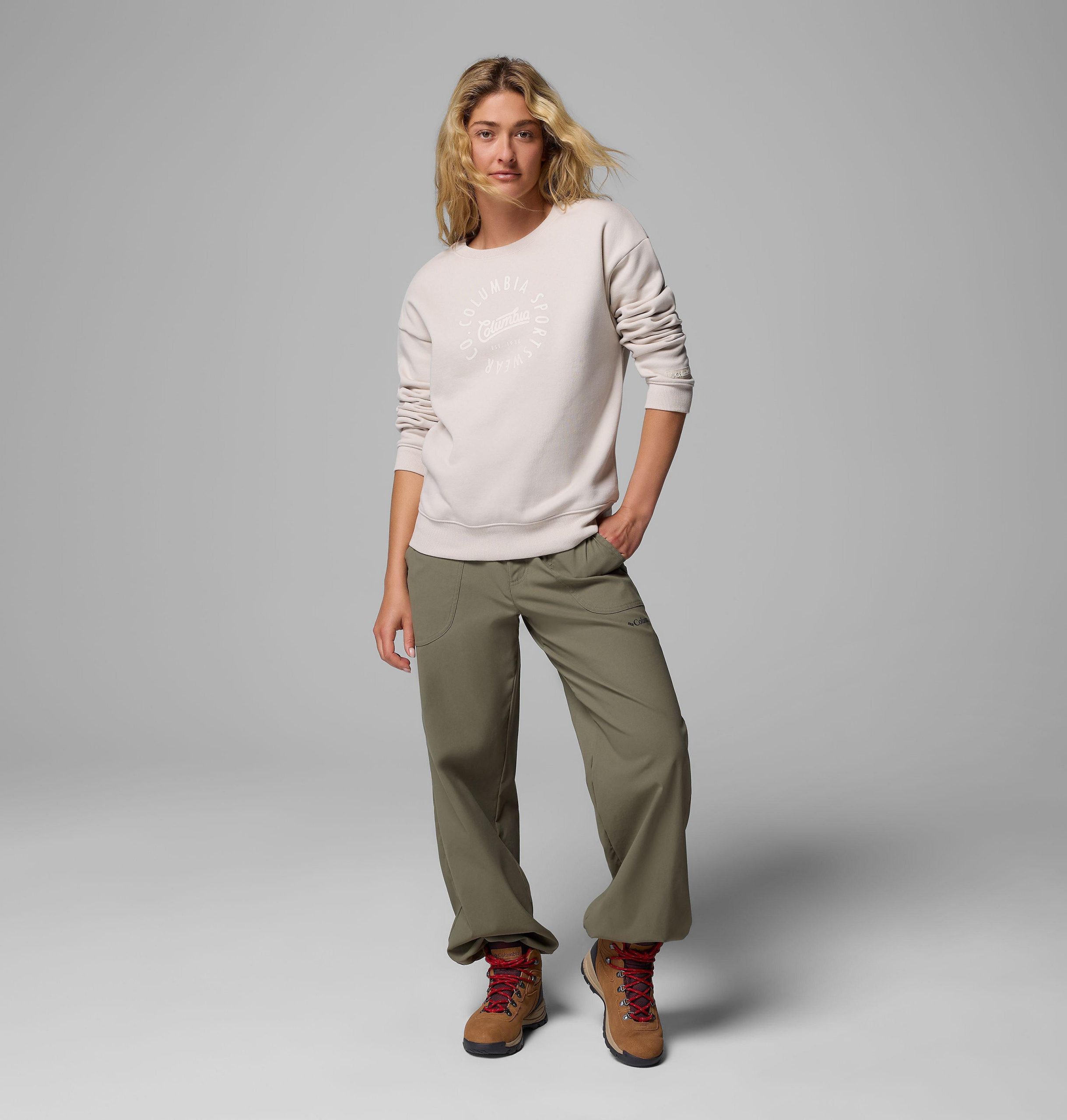 dames meridian creek crew shirt