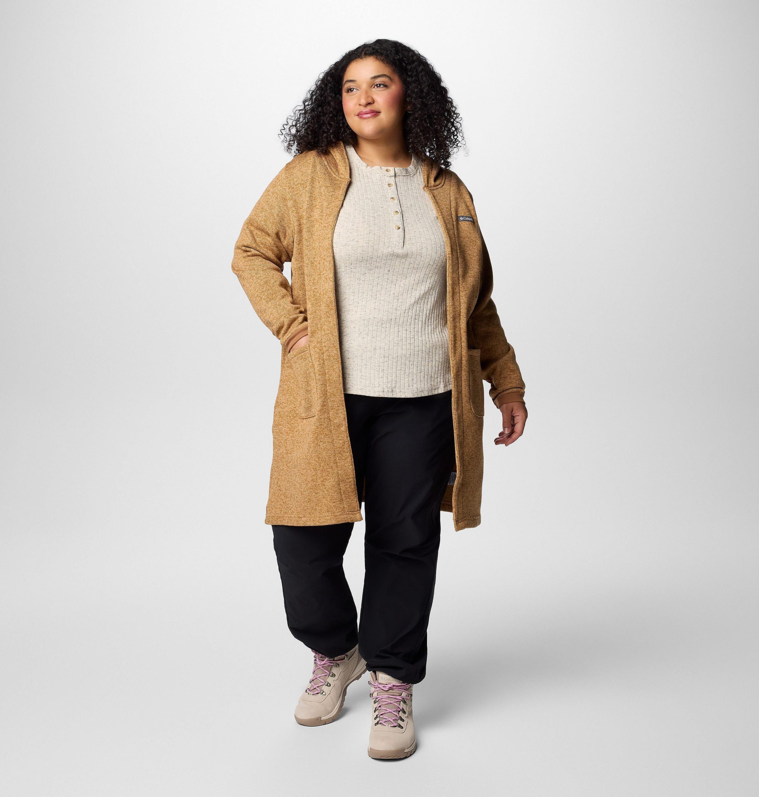 damesvest met capuchon montavilla - plus size