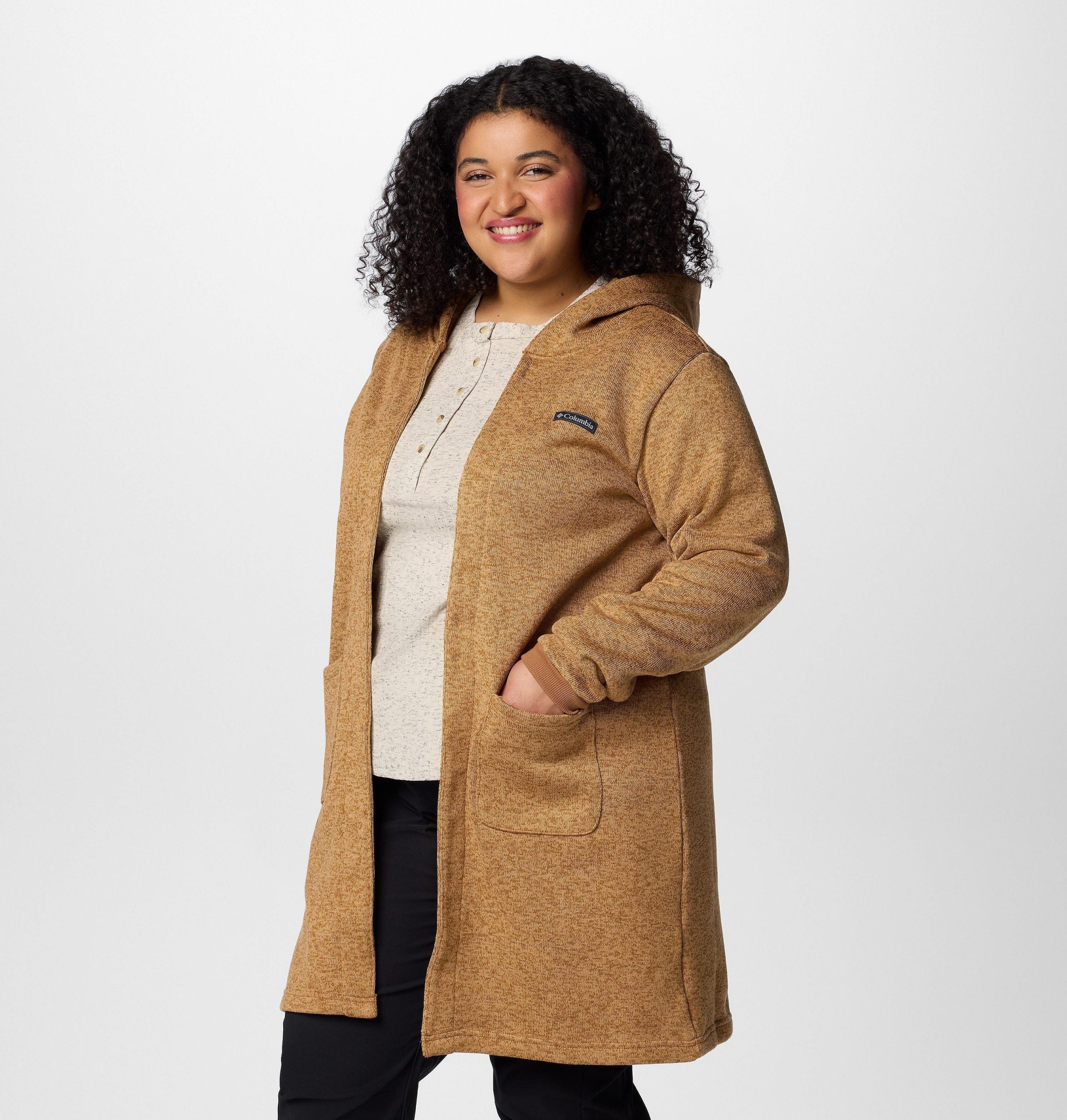 damesvest met capuchon montavilla - plus size