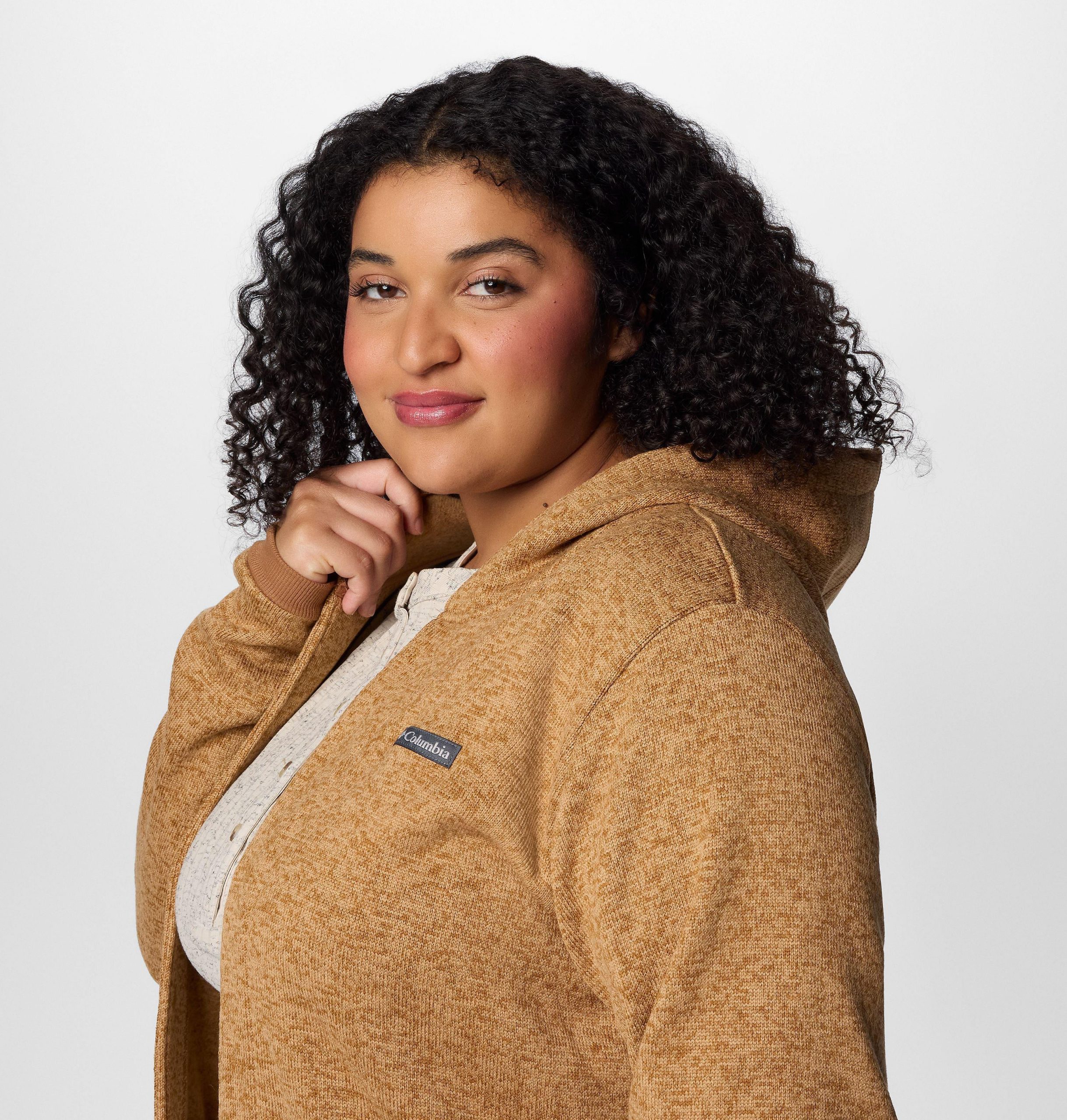 damesvest met capuchon montavilla - plus size