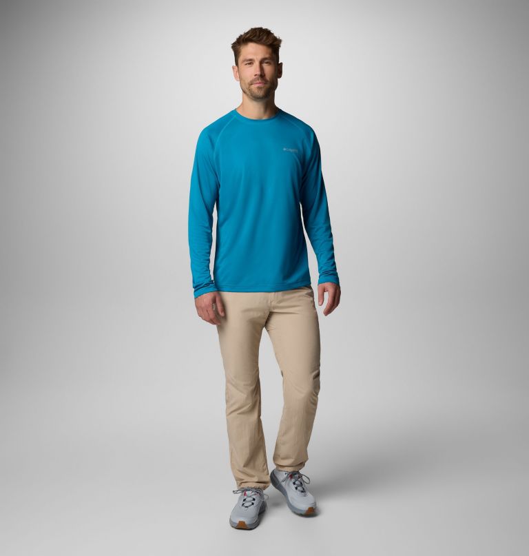 men pfg solar stream long sleeve shirt - tall