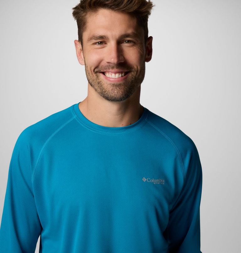men pfg solar stream long sleeve shirt - tall