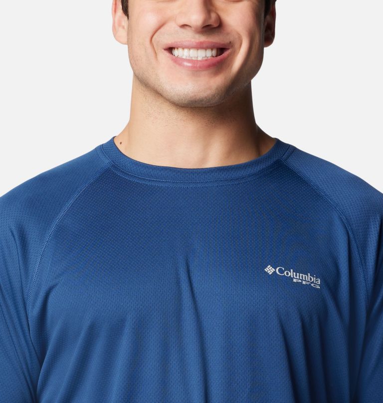 men pfg solar stream long sleeve shirt - tall
