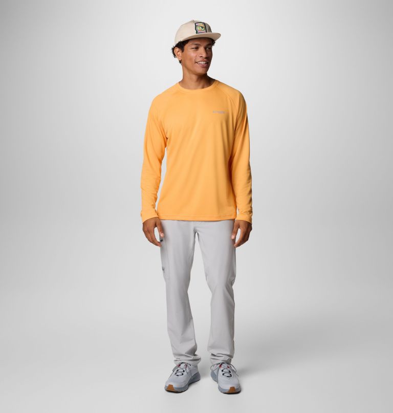 men pfg solar stream long sleeve shirt - tall