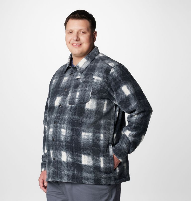 men steens mountain printed fleece shirt jacket ii - big