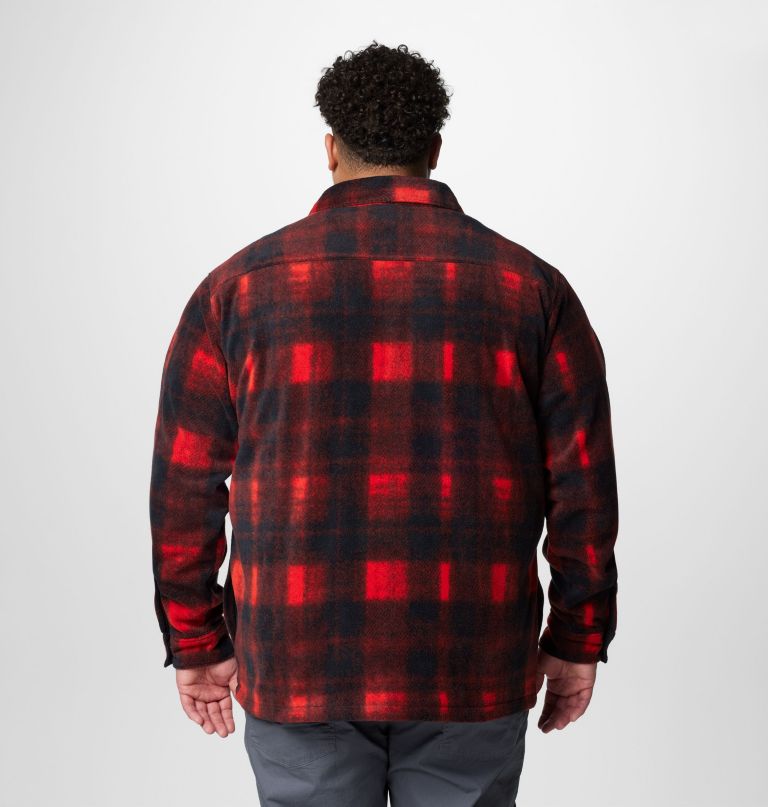 men steens mountain printed fleece shirt jacket ii - big