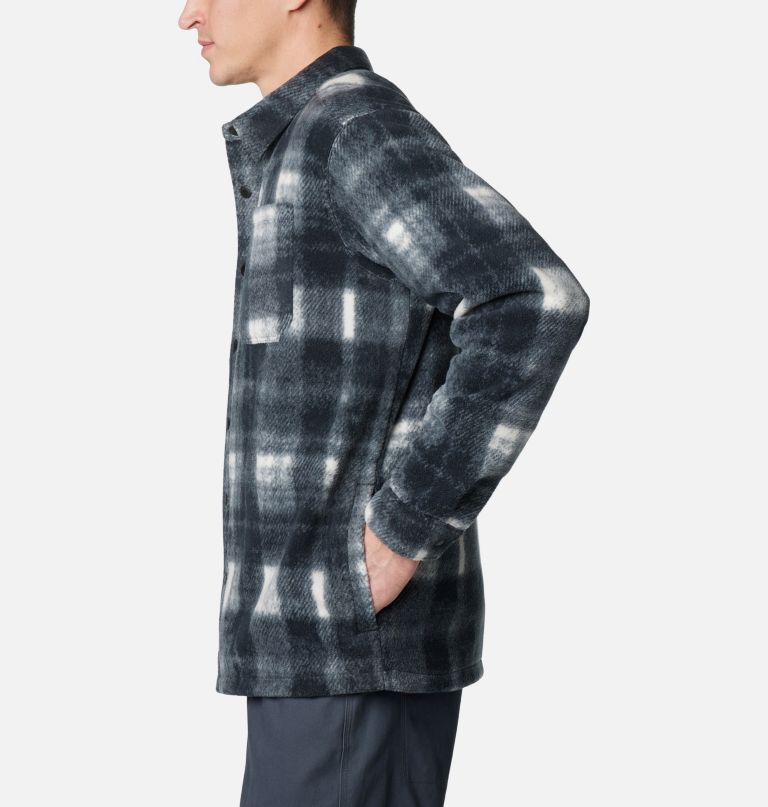 men steens mountain printed fleece shirt jacket ii - tall