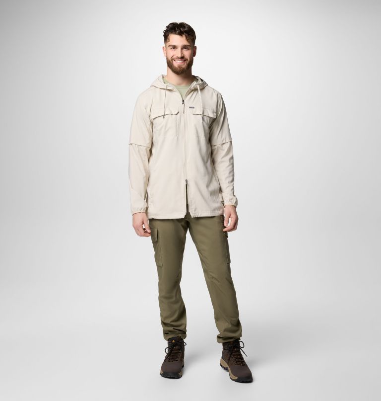 men skien valley hooded long sleeve shirt - tall
