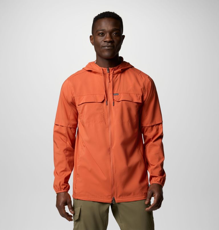 men skien valley hooded long sleeve shirt - tall