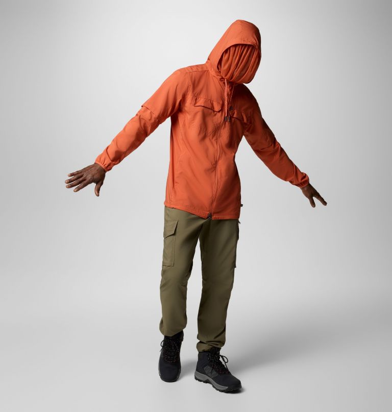 men skien valley hooded long sleeve shirt - tall