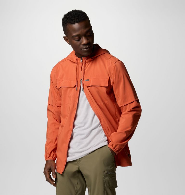 men skien valley hooded long sleeve shirt - tall