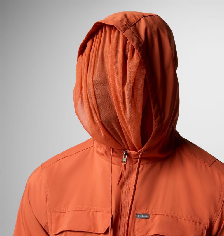 men skien valley hooded long sleeve shirt - tall