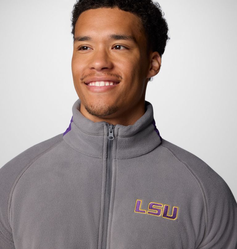 men collegiate flanker iv fleece jacket - lsu