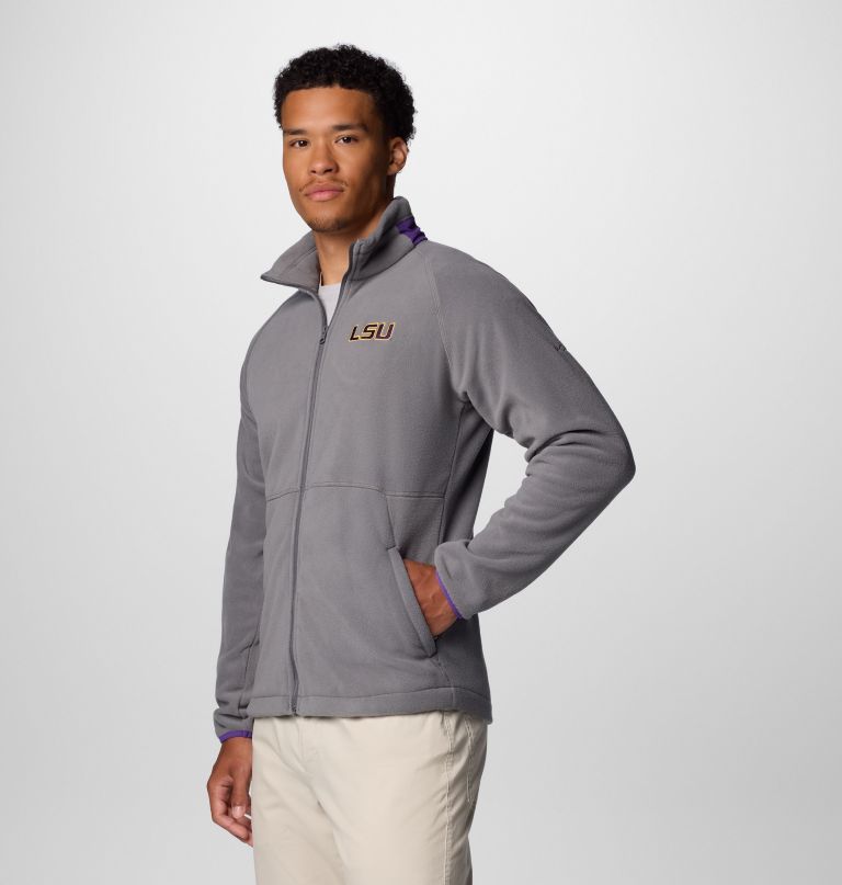 men collegiate flanker iv fleece jacket - lsu