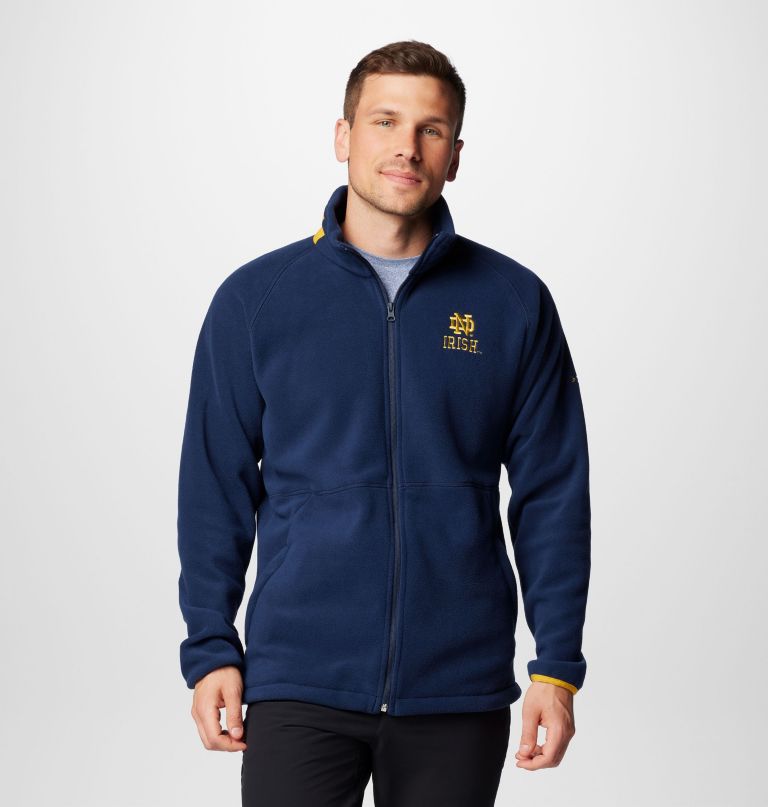 men collegiate flanker iv fleece jacket - notre dame