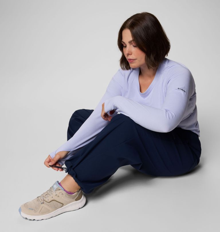 women brea falls nylon pants - plus size