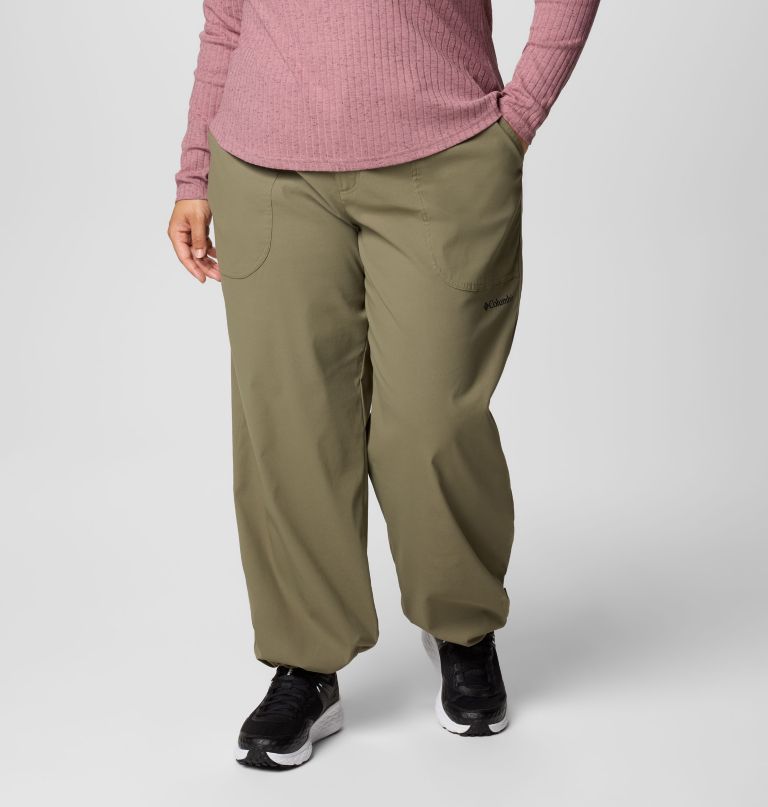 women brea falls nylon pants - plus size