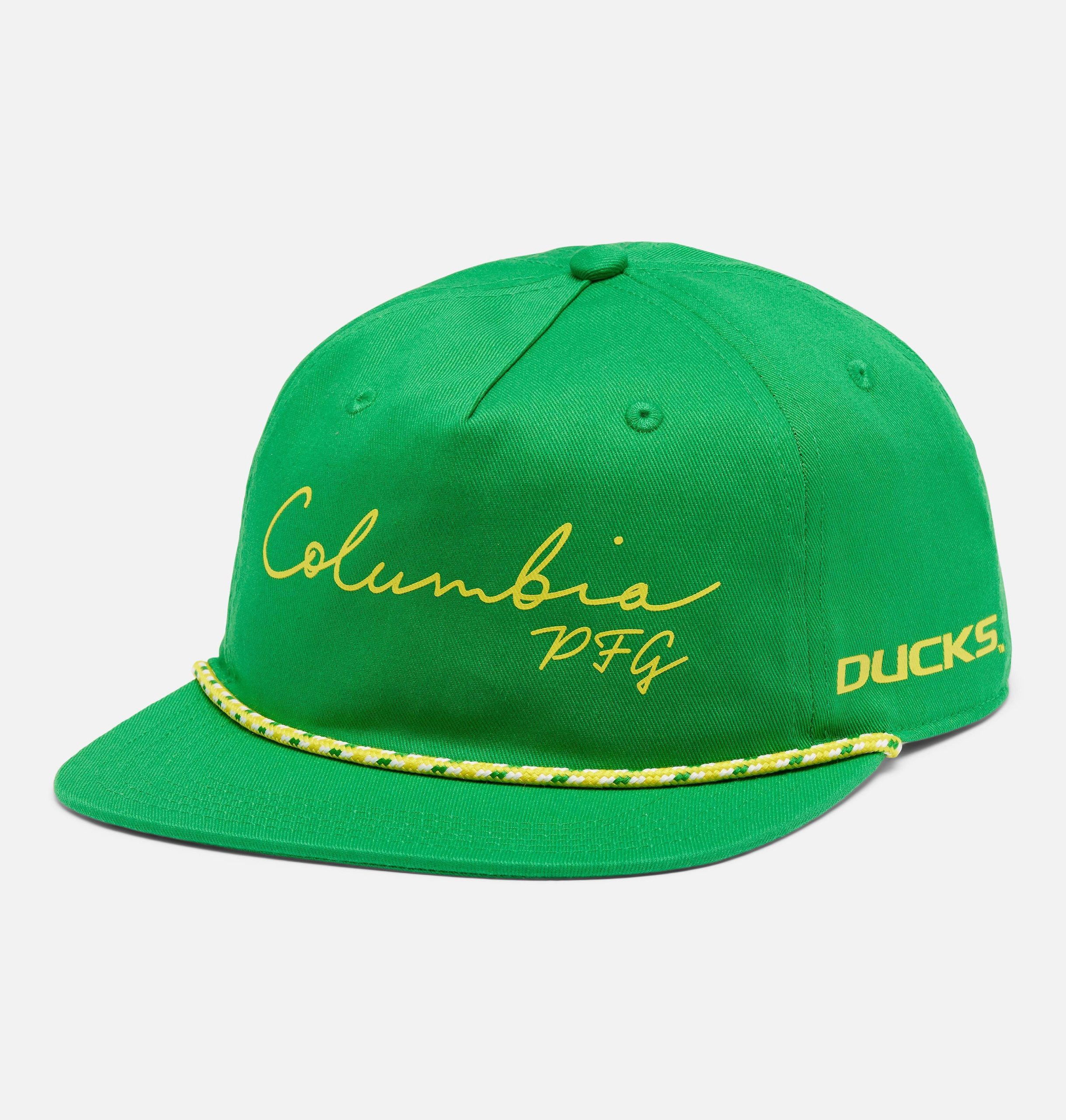 collegiate pfg back tack snap back hat - oregon