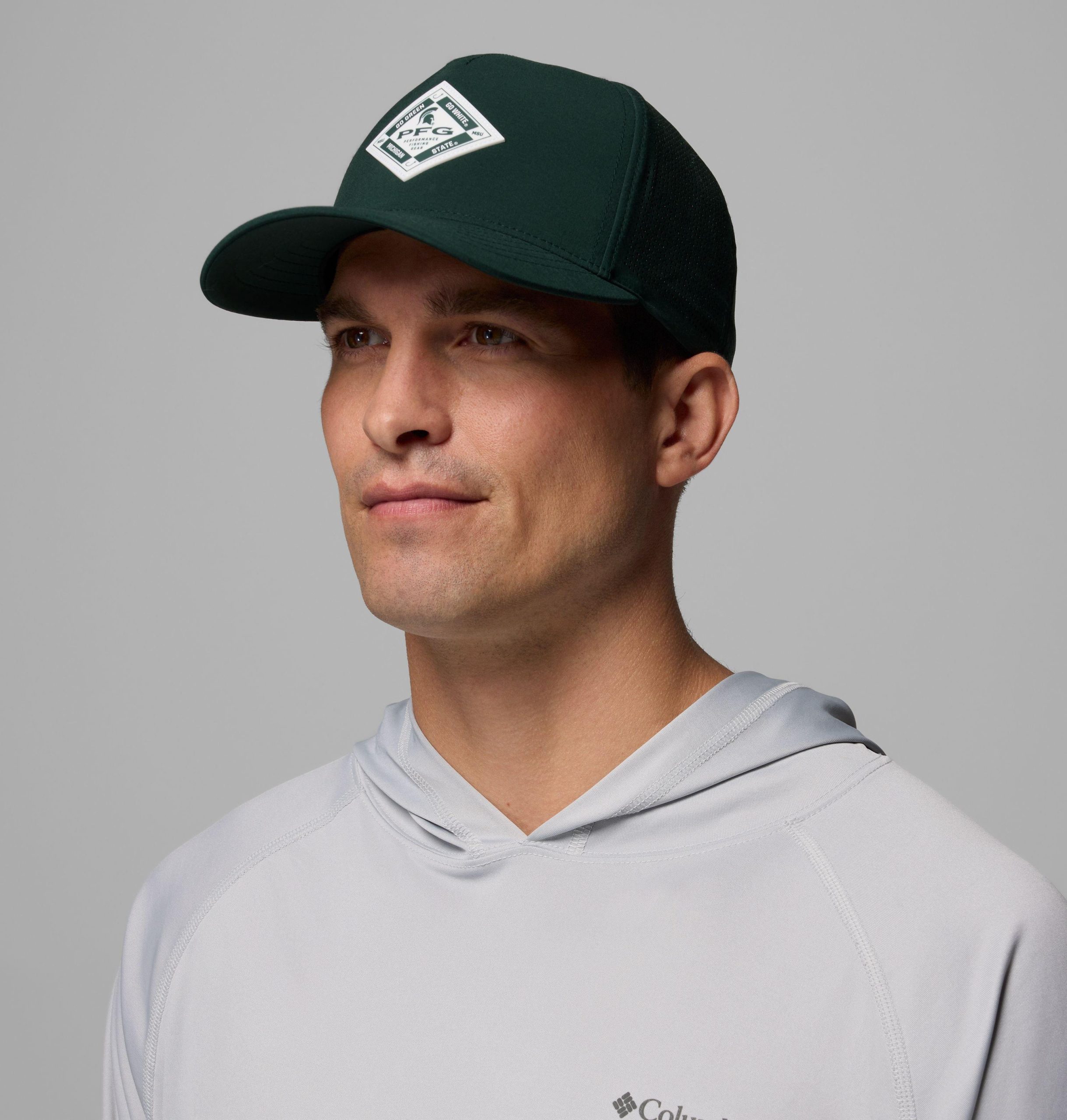 collegiate pfg elite 3d stretch snap back - michigan state